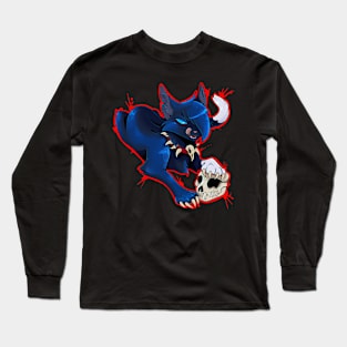 Black cat rising Long Sleeve T-Shirt